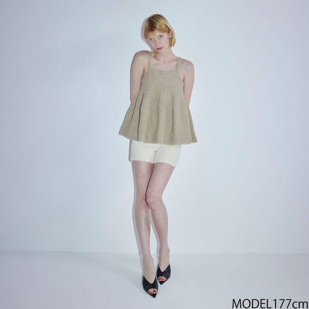 新品未使用タグ付き　Ribbon Yarnフレアニットキャミ　ベージュ 楽天市場】【即日出荷】(セール30%OFF) FRAY I.D フレイアイディー