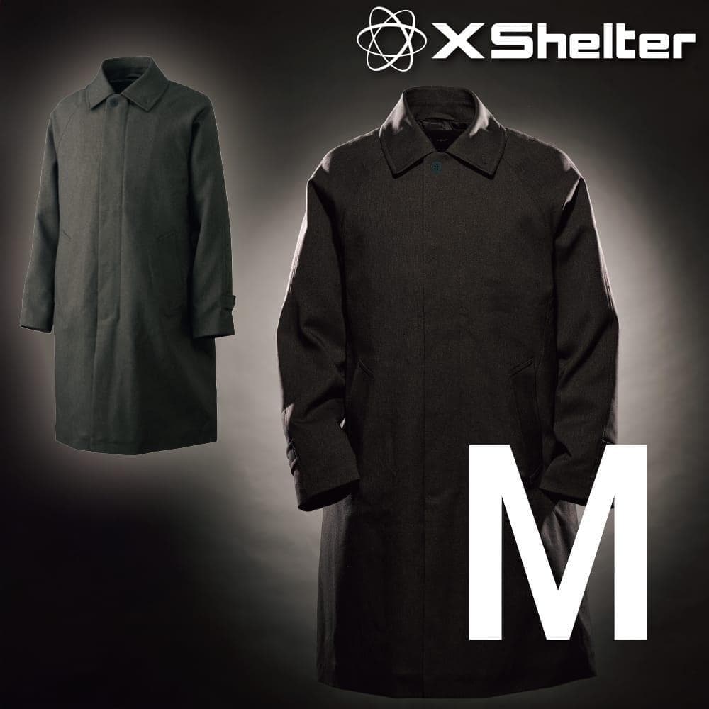 ワークマン エックスシェルター 断熱β ステンカラーコート M ブラック