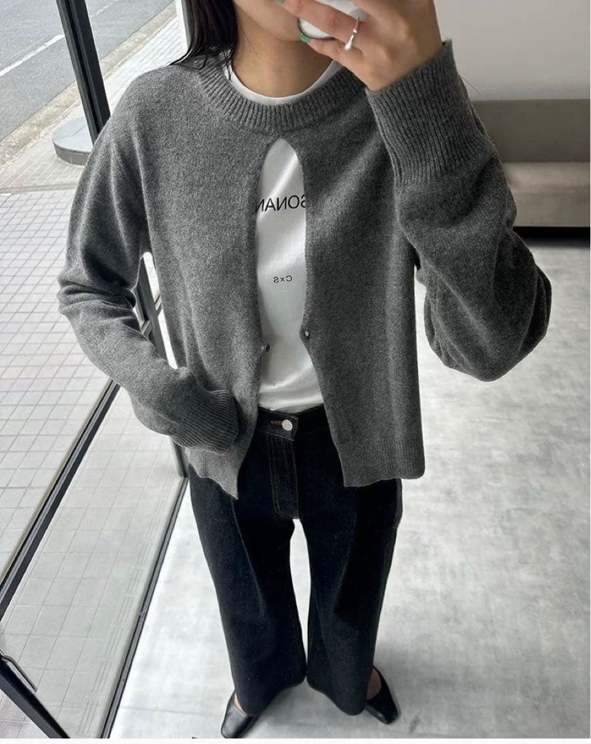 広瀬すず×CLANE W FACE CENTER SLIT KNIT TOPS - メルカリ