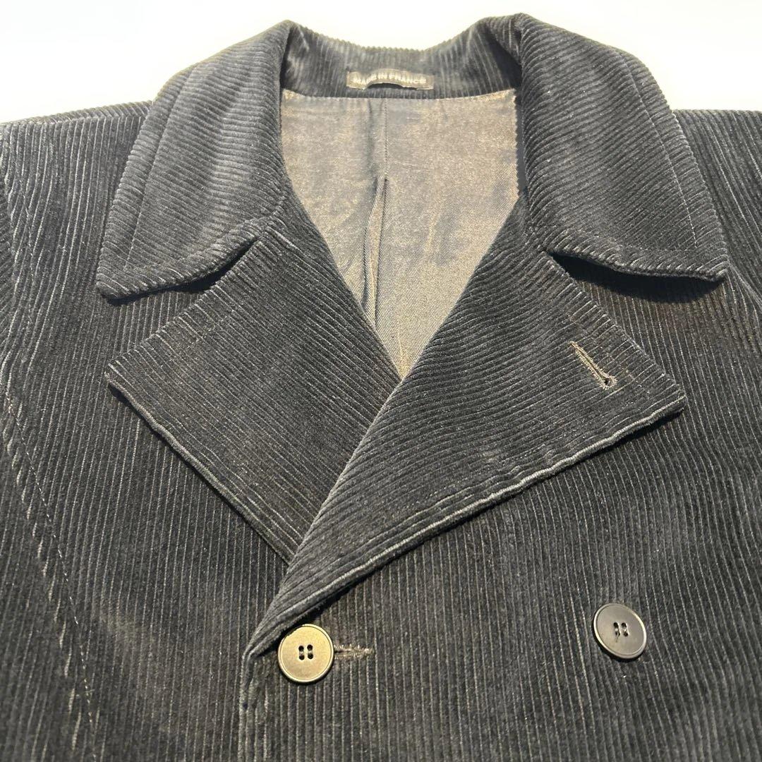 agnes b. homme アニエスベーオム コーデュロイ ピーコート