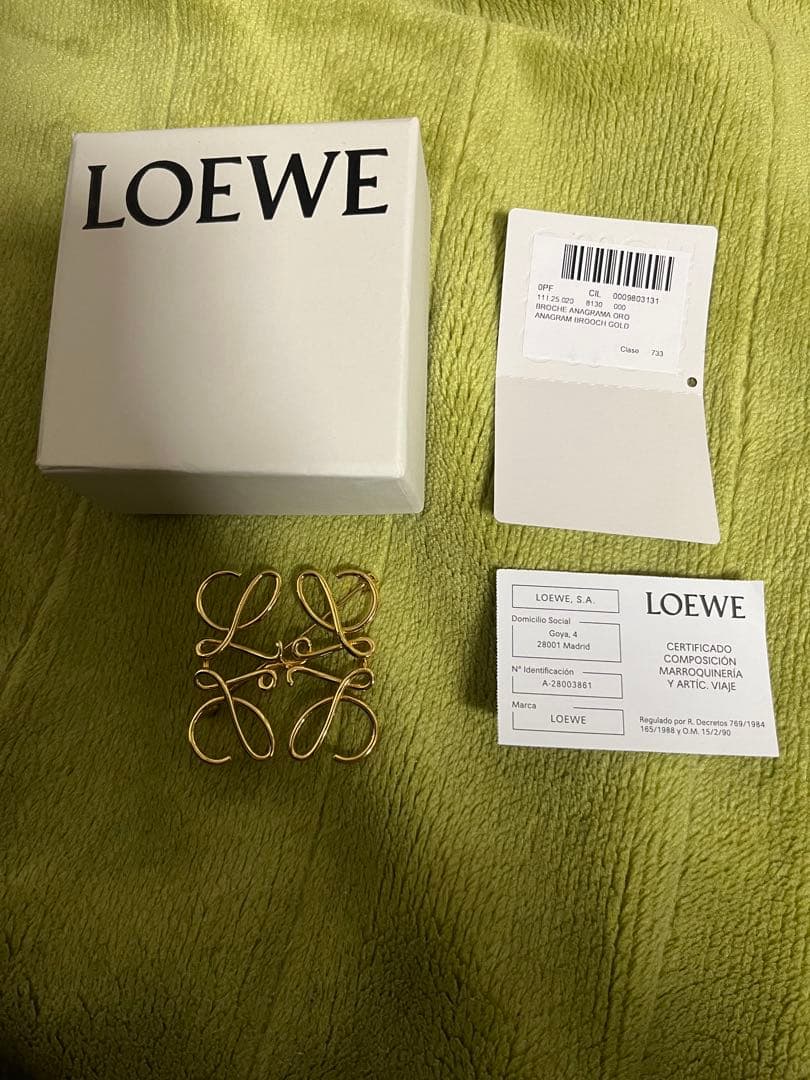 2時間限定価格 LOEWE アナグラム ブローチ ロエベ 楽天市場】LOEWE ロエベ Anagram Brooch アナグラム ブローチ