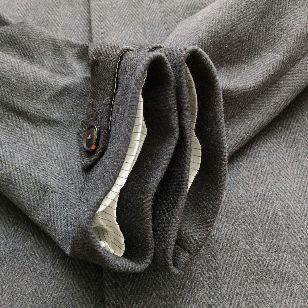 Mitsumine カシミヤ100% ステンカラーコート ヘリンボーン Mサイズ