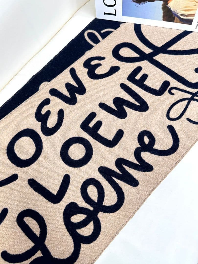 LOEWE ロエベ ロゴジャカード マフラー