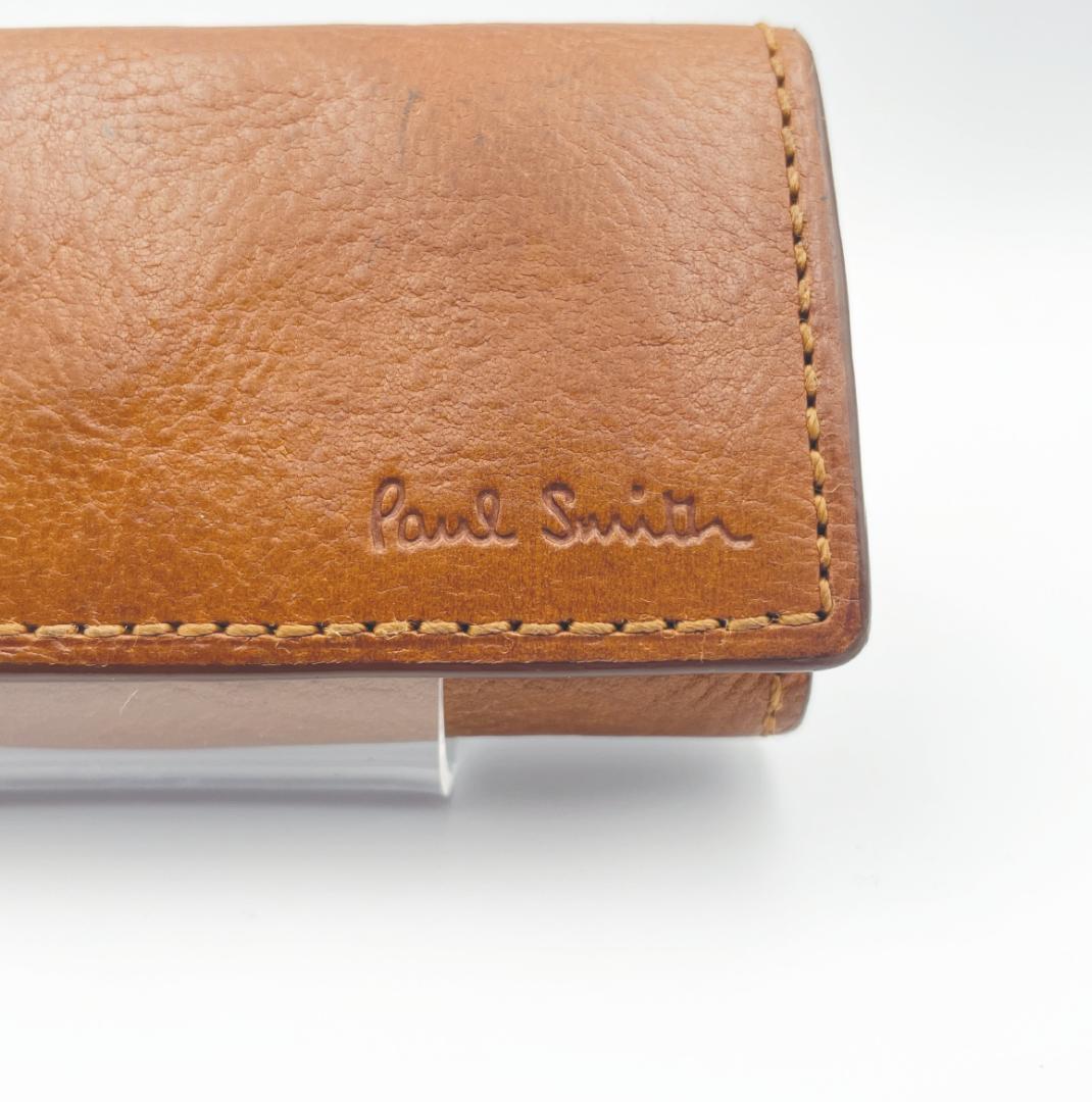 Paul Smith（ポールスミス）】マルチストライプ レザー 4連キーケース