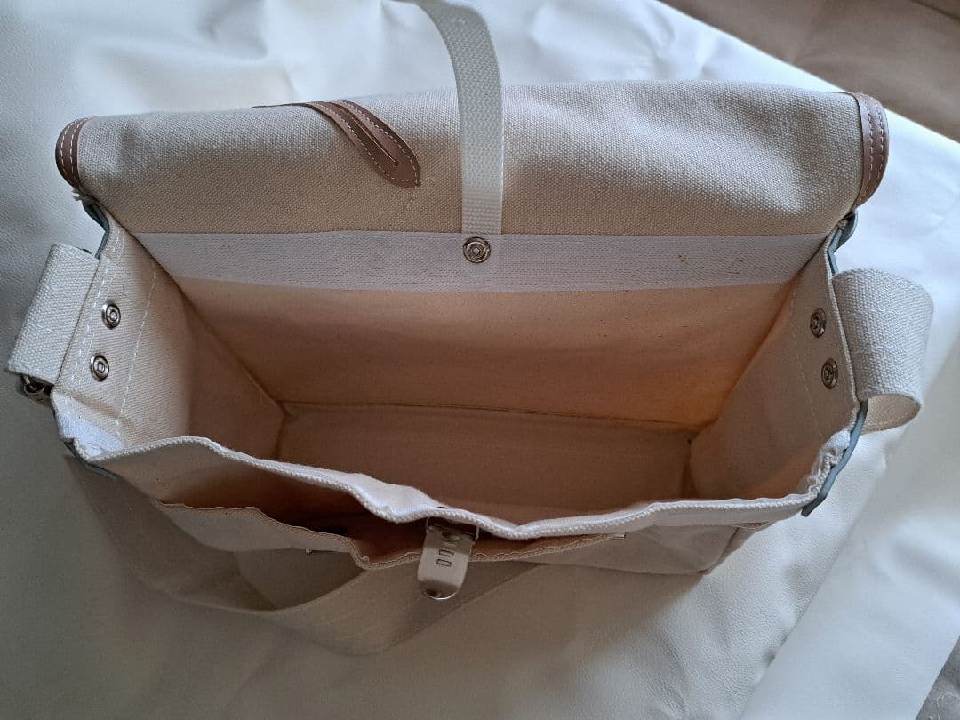 肩掛けカバン 帆布製 デッドストック品 中学生 学生カバン 昭和レトロ