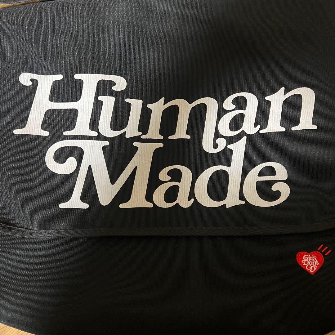 本物！HUMAN MADExGirls Don't Cryメッセンジャーバッグ