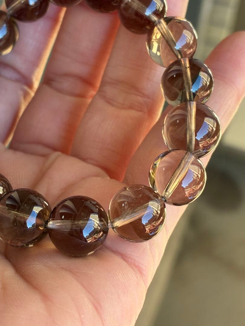 超希少✨極上5A❗️見て！このクリア感とパワー✨ガウリシャンカール　ブレスレット