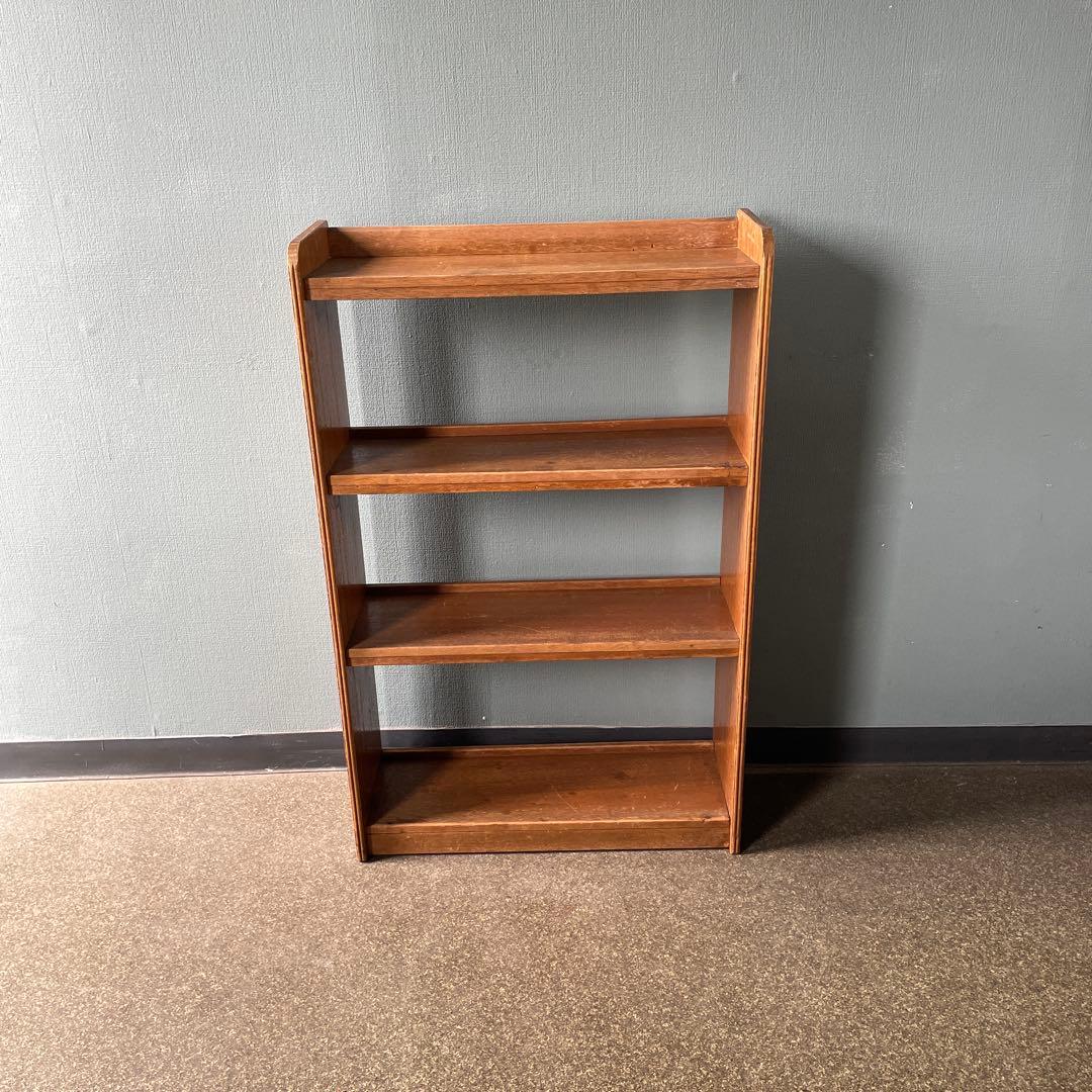 本棚　昭和レトロ　アンティーク　オープンシェルフ　古道具 楽天市場】レトロ 本棚 中古の通販