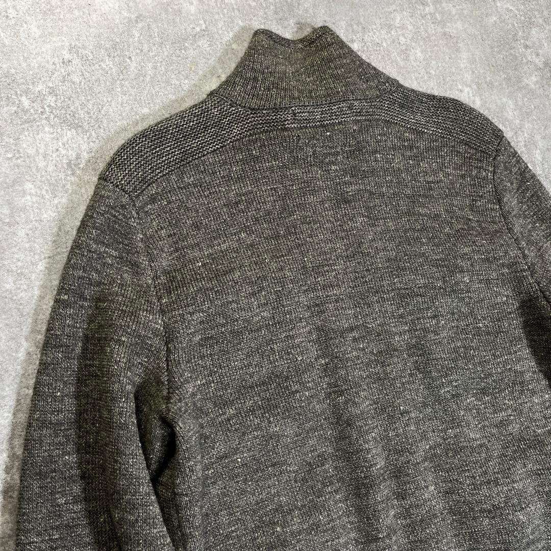 RRL ドライバーズニット アルパカ リネン S グレー ヴィンテージモデル