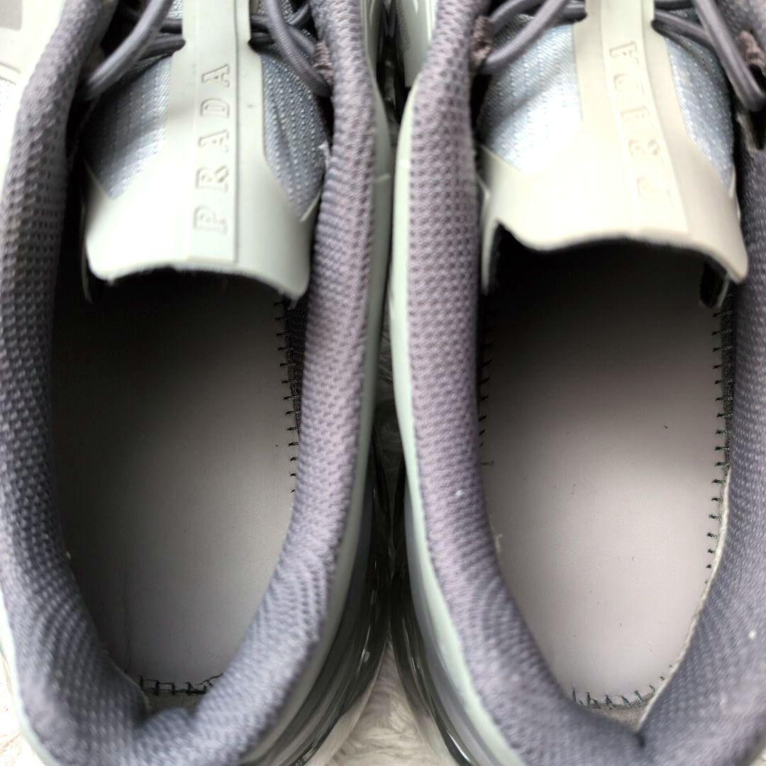 極美品 箱付 近年モデル】プラダ 4E3570 コリジョンクロス スニーカー