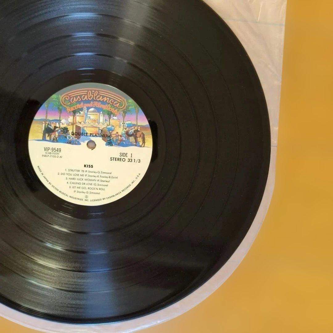《帯無し》キッス／ダブル • プラチナム【ポスター付き】レコード