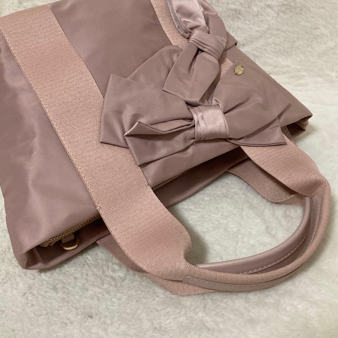 極美品 tocca 2way ショルダーバッグ リボン ピンク T CADEAU - メルカリ