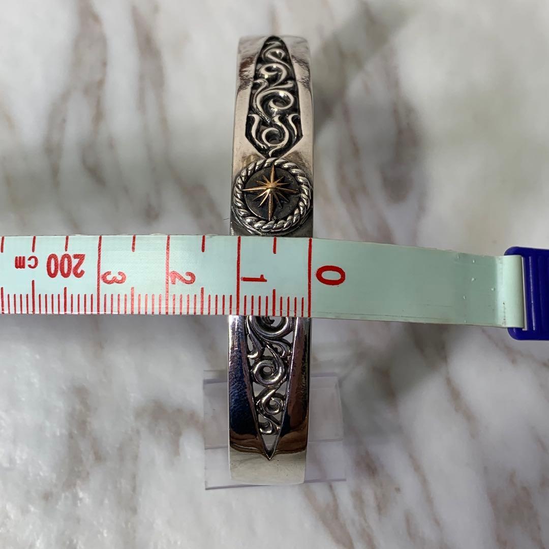 30.7g SAAD バングルブレスレット シルバー925 太陽神 刻印