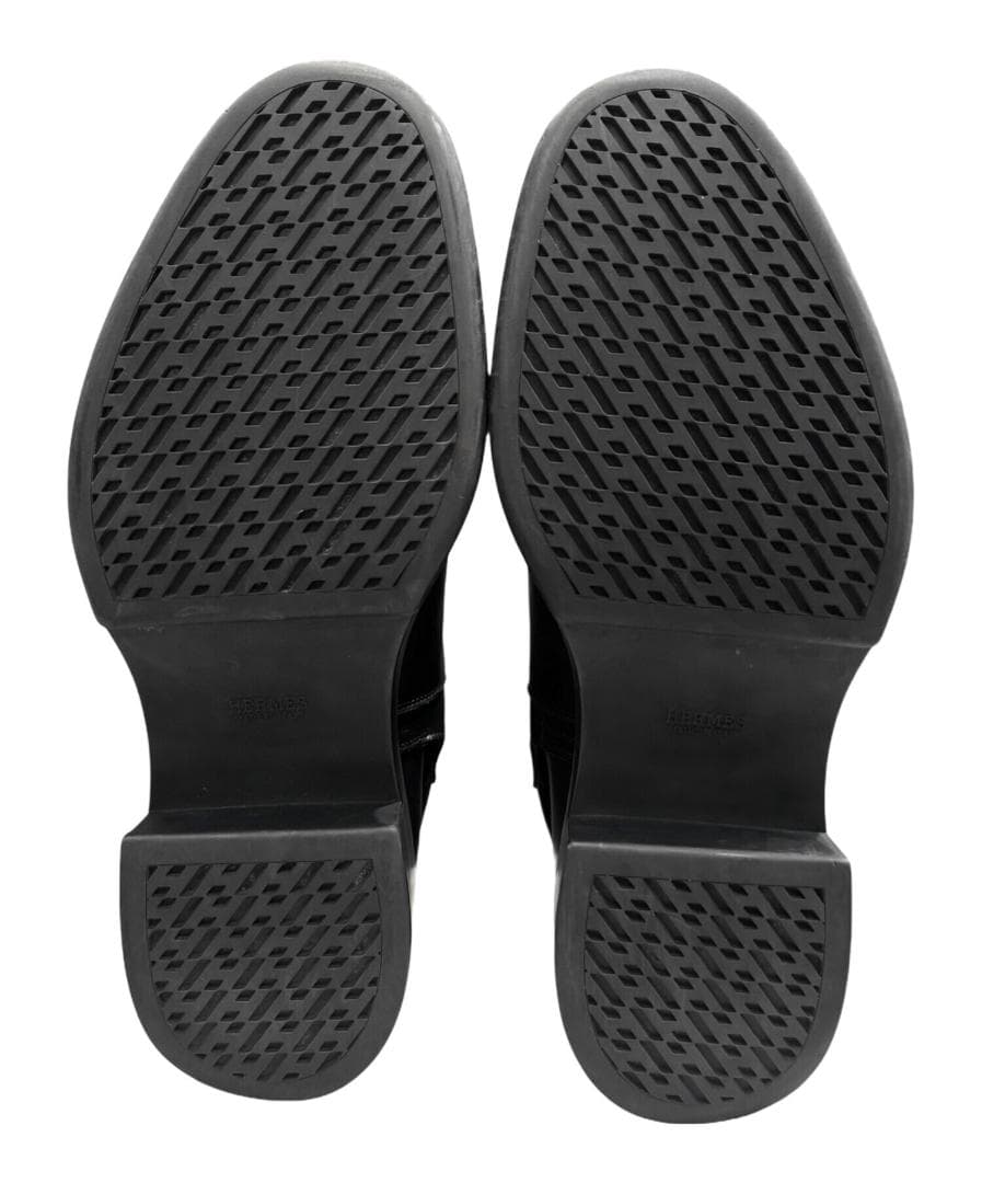 ソーブラック ケリーバックル HERMES ブーツ 《ヴェオ》 40.5