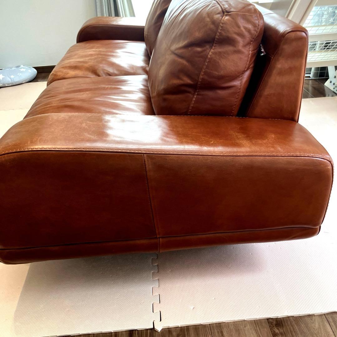 廃盤】ACTUS 3350 本革 3人掛け ロンバケ ソファー アクタス - メルカリ