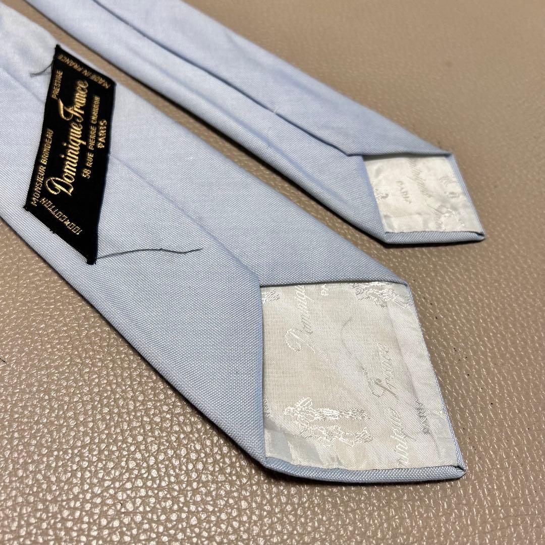 ドミニクフランス ネクタイ ストライプ ドット チェック 総柄 ライト