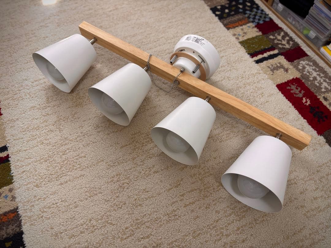 VENTOTA シーリングライト 4灯 LED 調光 リモコン付き Amazon | VENTOTA シーリングライト 4灯 調光 LED リモコン付き 天然木