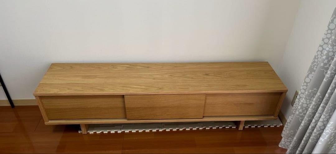 y　無印良品 オーク材 ＡＶラック テレビボード 人気の無印良品(MUJI)のオーク無垢材 AVラック！！シンプルなTVボード