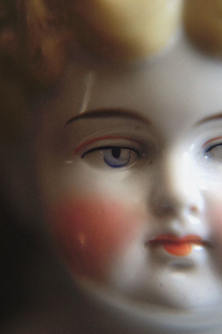 アンティーク チャイナヘッドドール ブロンド ビスクドール ブライス