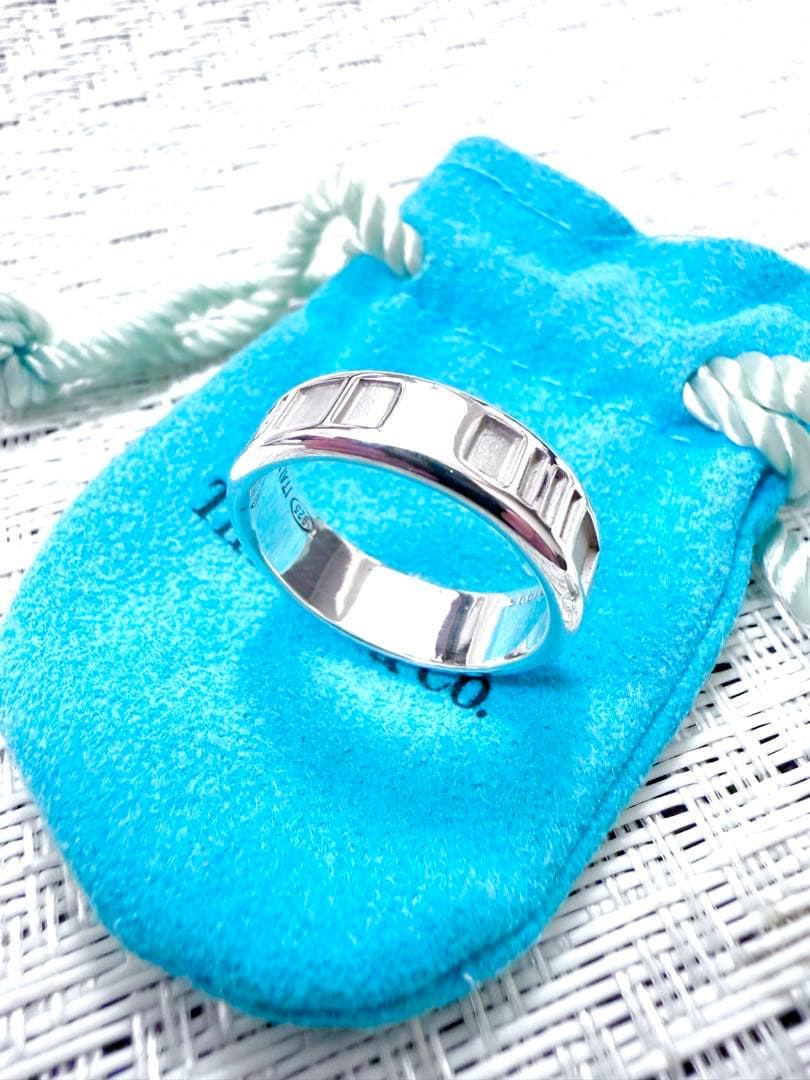 ティファニー アトラス 指輪 リング 18号 研磨仕上げ済み美品 925