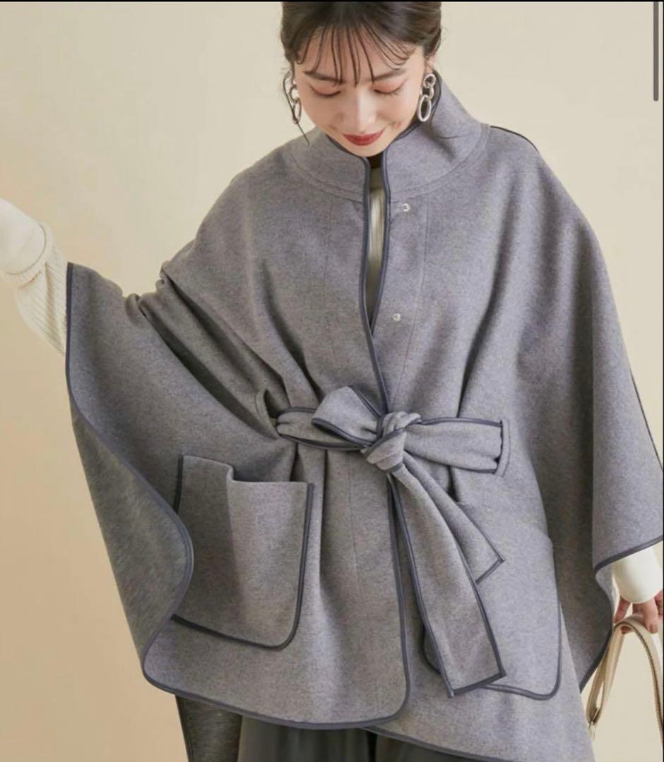 VIS パイピングポンチョ コート - メルカリ