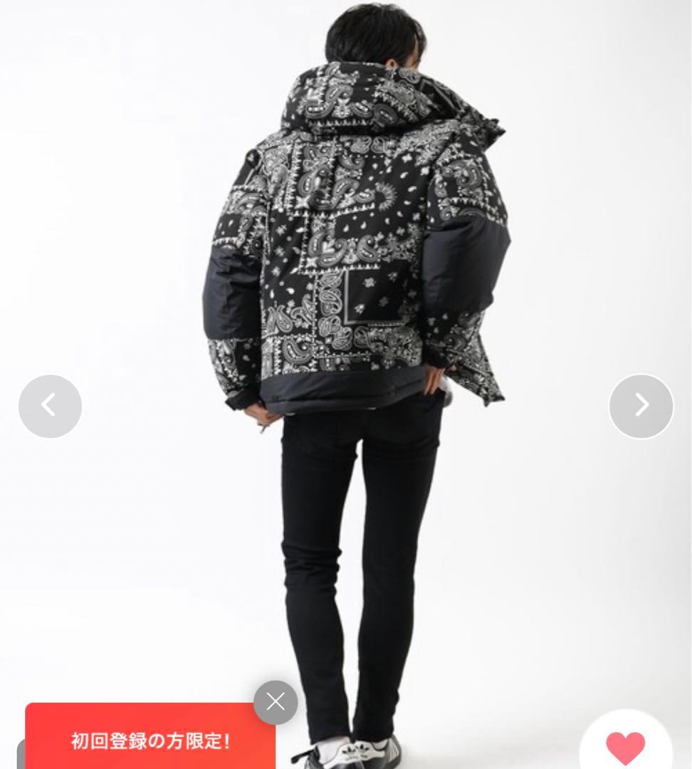 ファーストダウンFIRSTDOWN ペイズリー柄（BLACK） - メルカリ