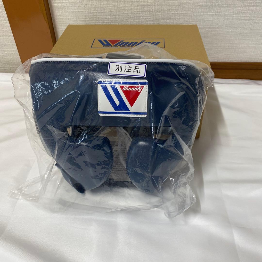 た*た様 新品未使用Winning ヘッドギア ネイビー シルバーLサイズ 楽天市場】【限定商品】Winning Headgear in Navy x Silver ウイニング
