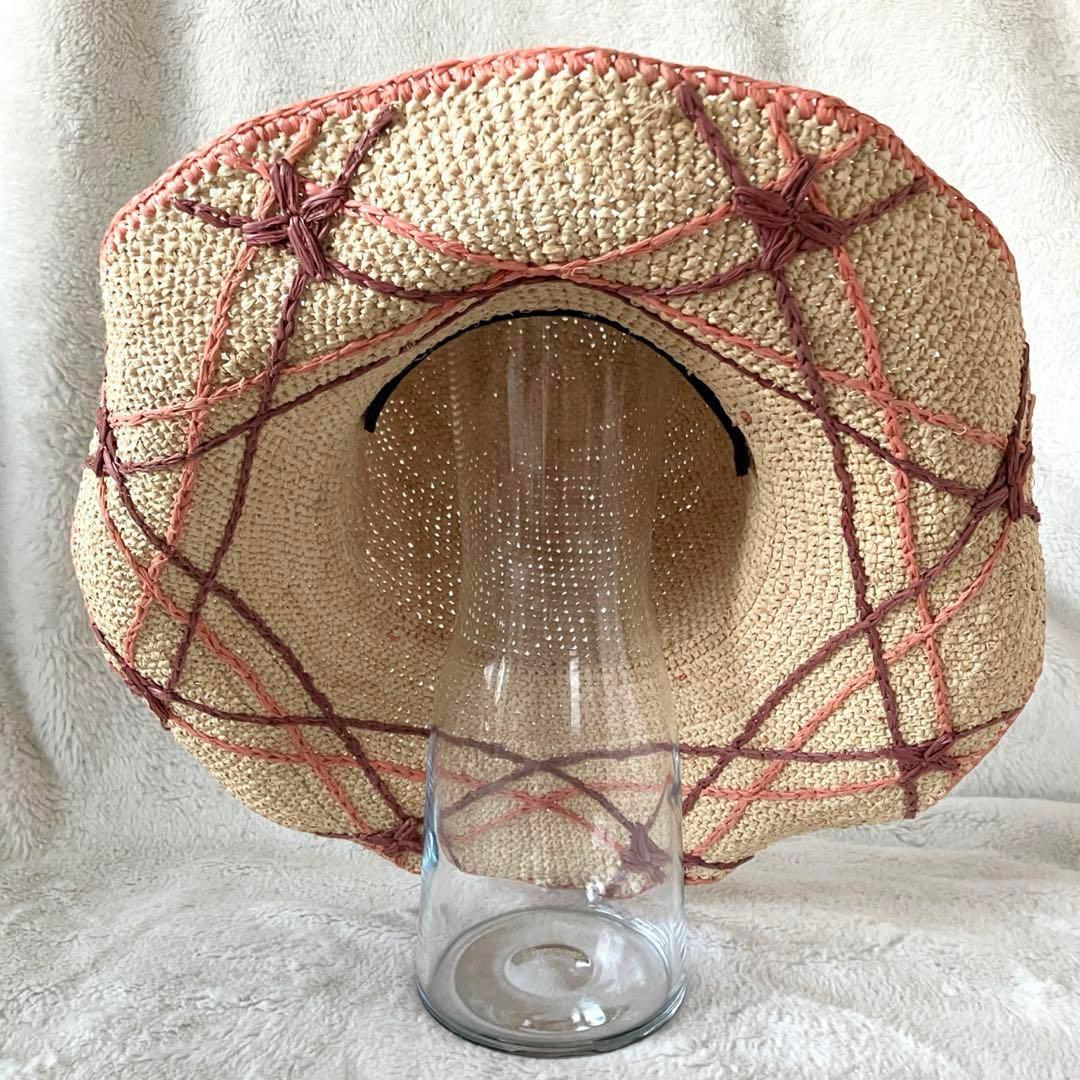 ゆ*す様 超希少 ヘレンカミンスキー ラフィア ワイドブリム ナチュラル