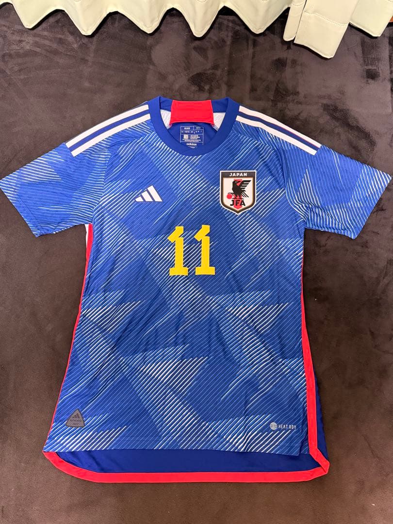 日本代表久保建英11番 オーセンティックサッカーユニフォーム