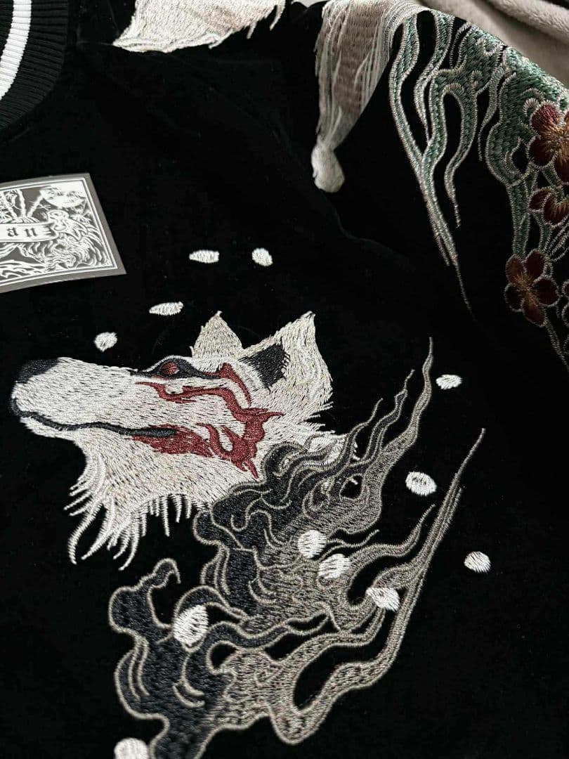 未使用 別珍 キツネ 桜 SKAJAN 日本 スカジャン unisex 美品 - メルカリ