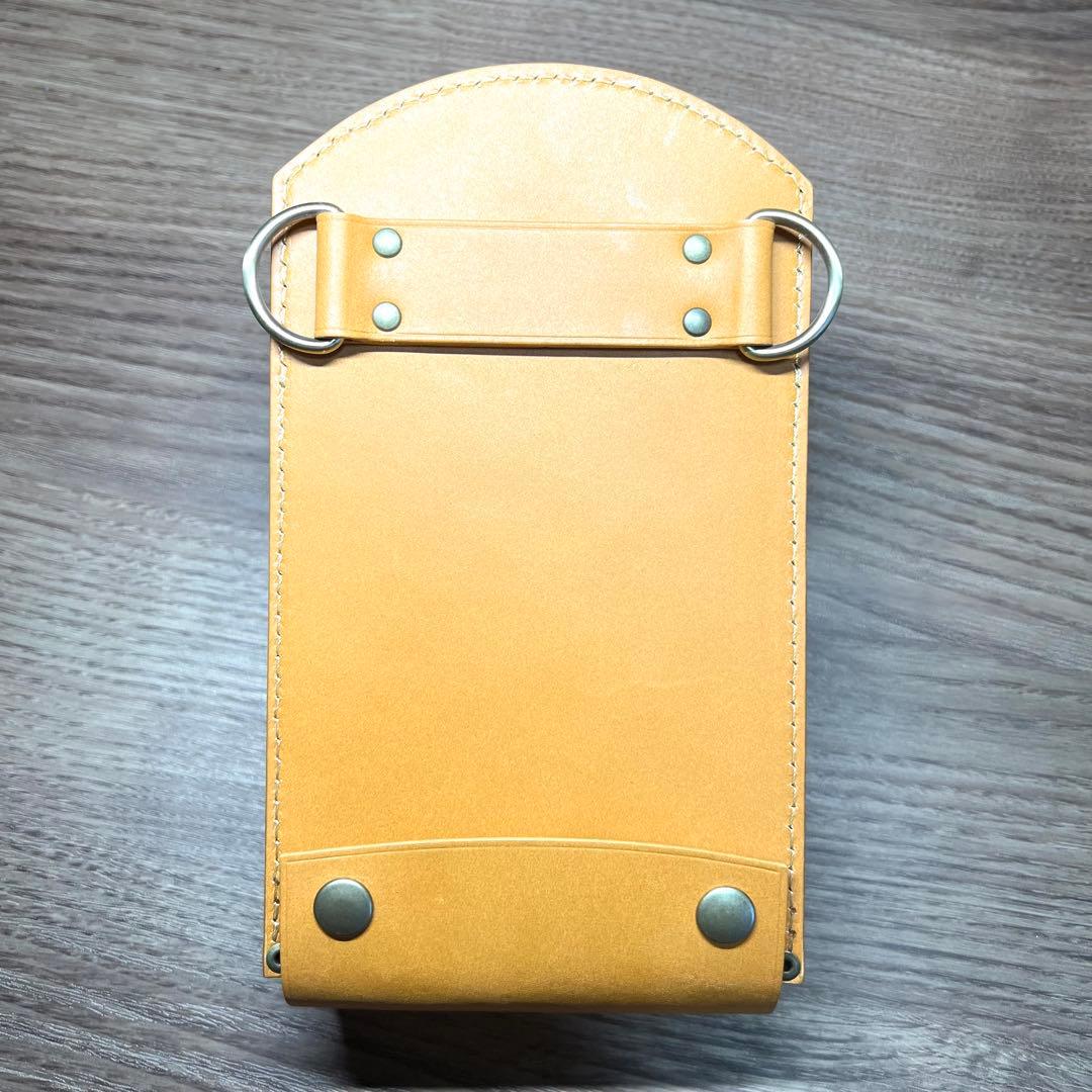 5丁差し シザーケース ライトキャメル5丁差しシザーケース