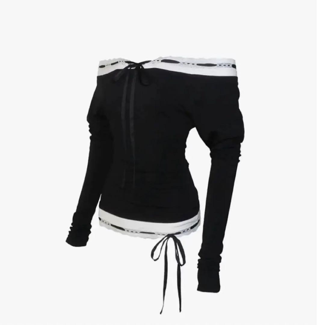 S lace trim off shoulder tops - メルカリ