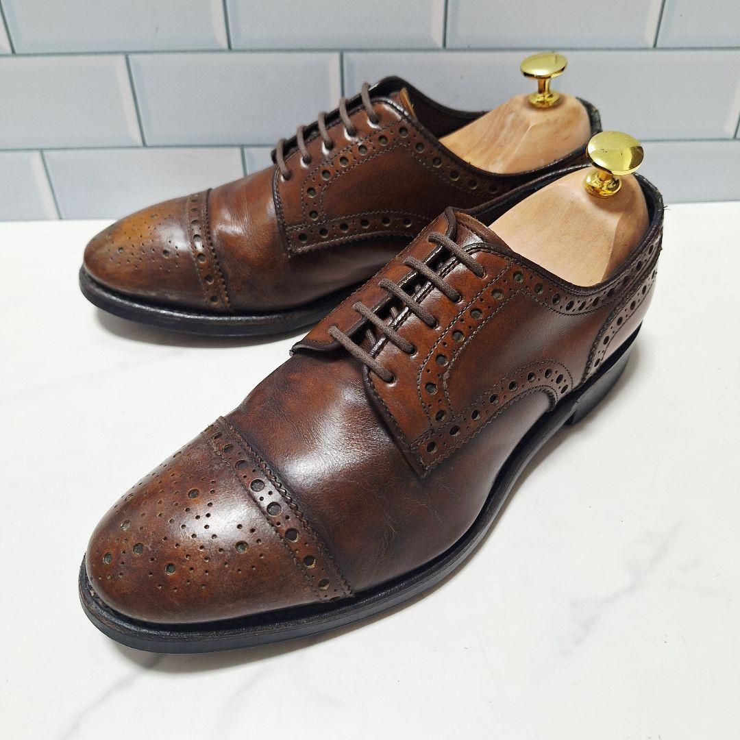 REGAL リーガル セミブローグ 24 外羽根 07CR ブラウン 革靴 焦茶