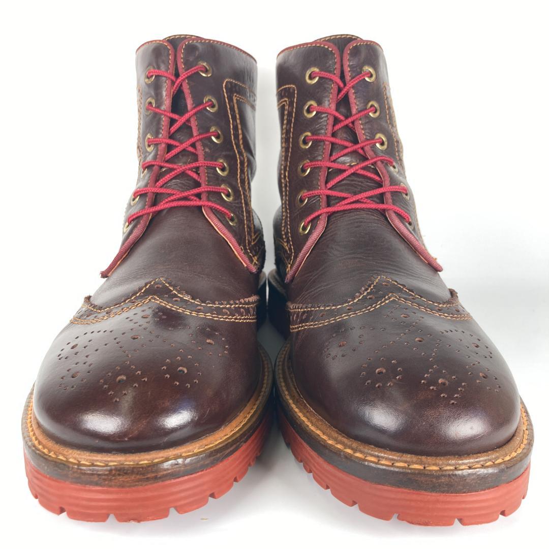 稀少 Danner ダナー ウイングチップメダリオンレザーカントリーブーツ