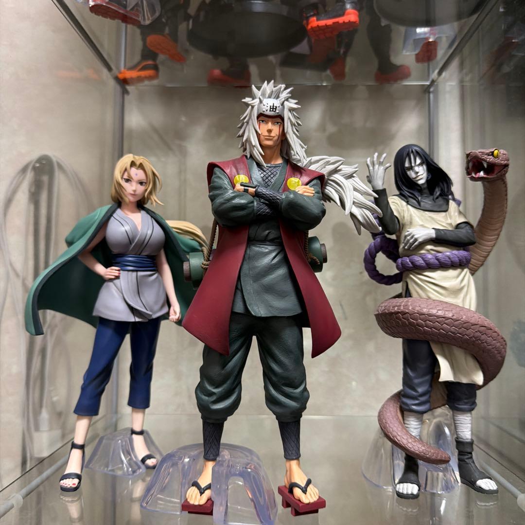 ナルト フィギュアセット 自来也 綱手 大蛇丸 - メルカリ