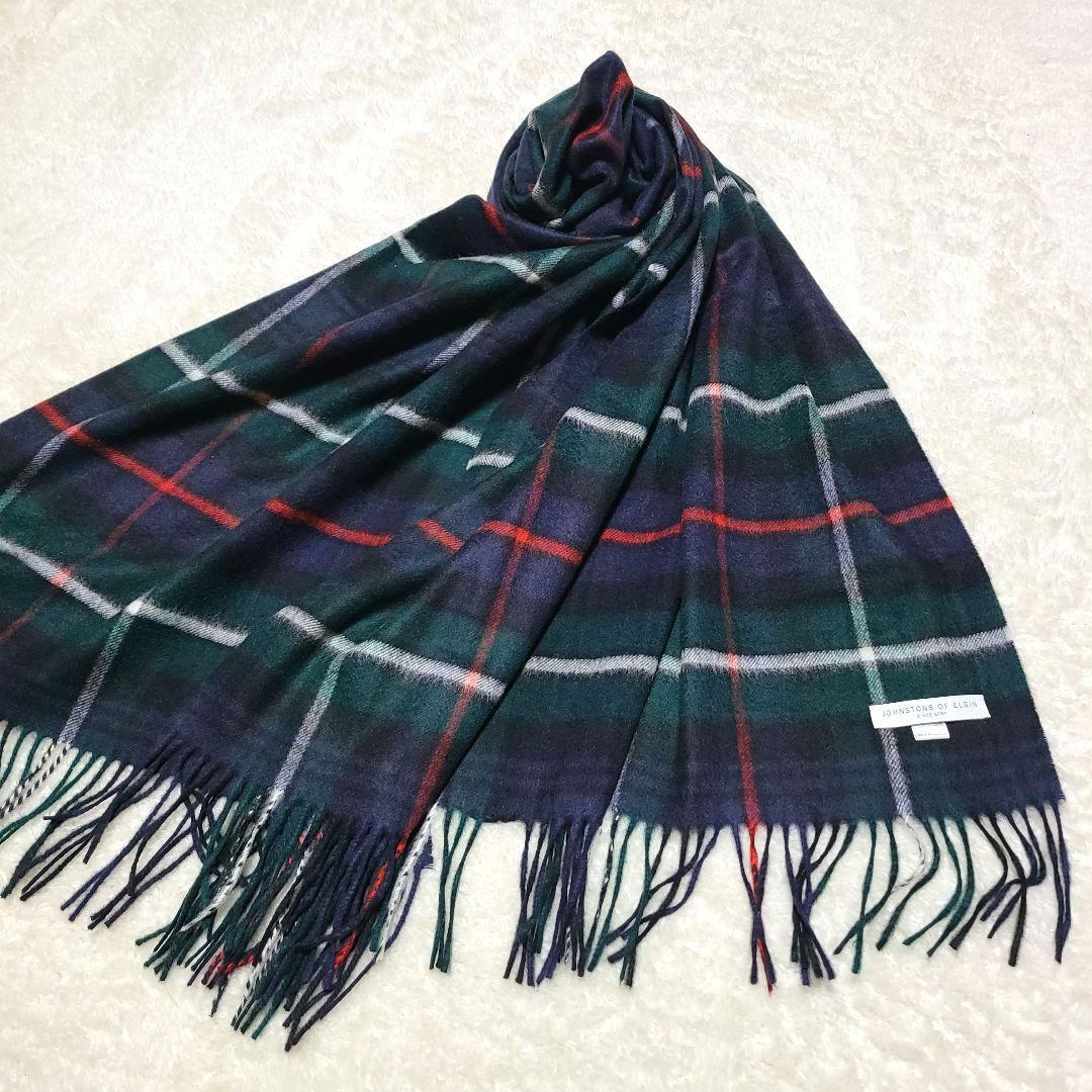 【人気】　ジョンストンズ　カシミヤ100%　ストール　大判　チェック 楽天市場】ジョンストンズ / JOHNSTONS / 日本限定色 / カシミヤ 大判