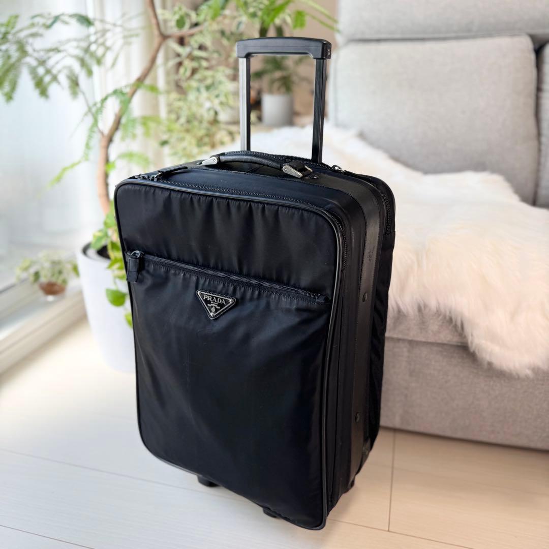 PRADA プラダ テスートナイロン トロリー スーツケース 2輪キャスター PRADA（プラダ） トロリー スーツケース キャリーバッグ ナイロン