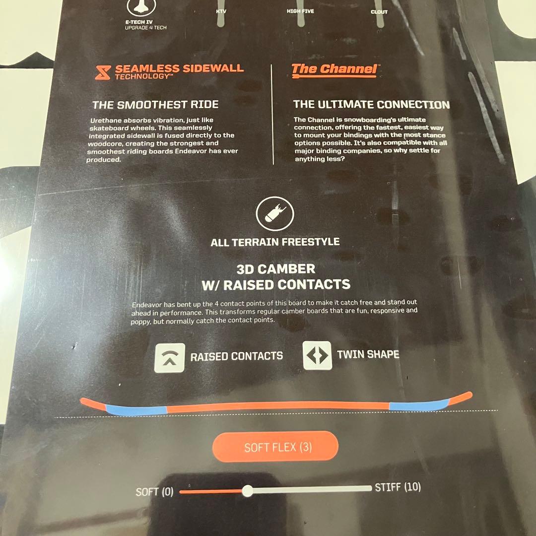 未使用 ENDEAVOR the new standard スノーボード 157 - メルカリ