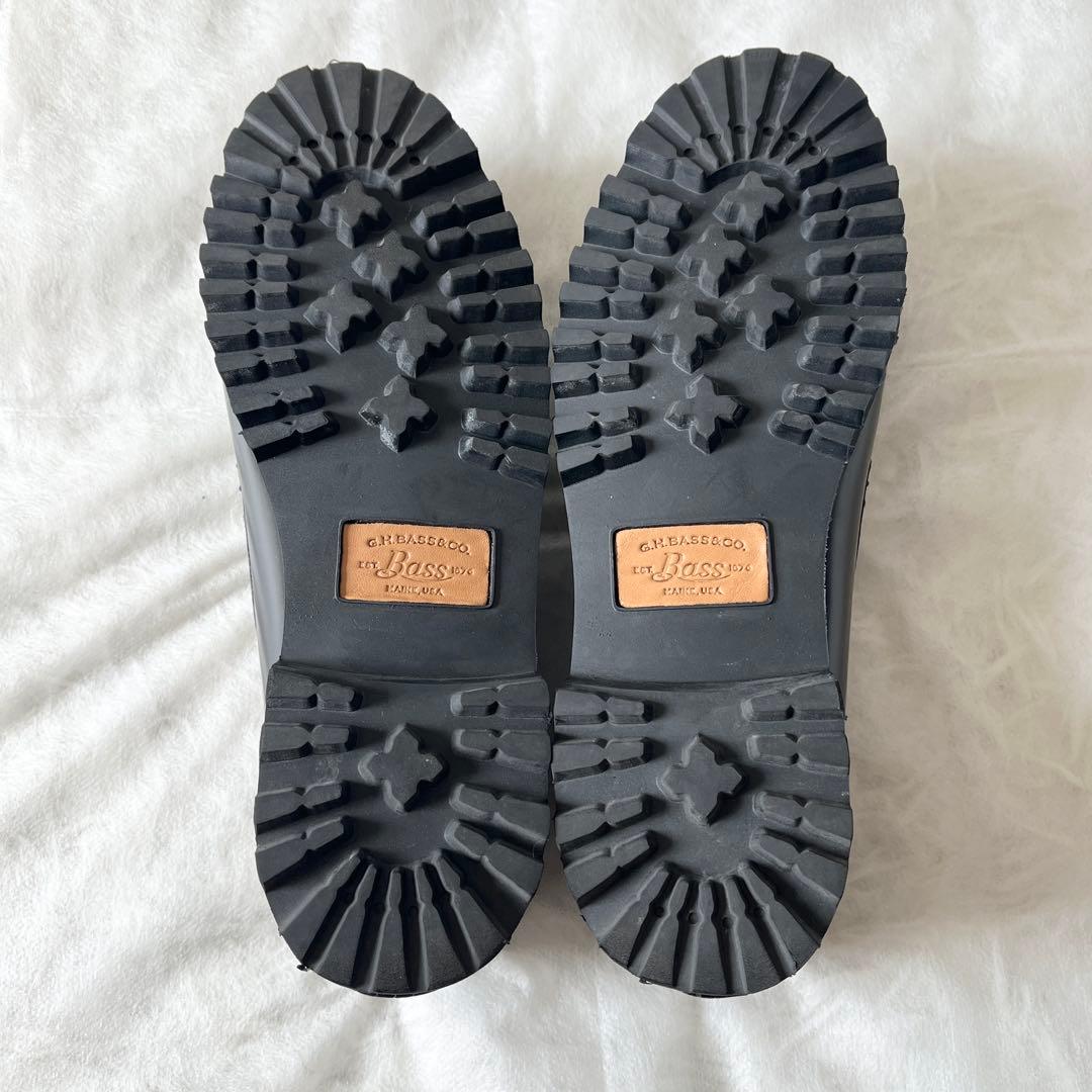 未使用級✨G.H.BASS ジーエイチバス　ビットローファー　レザー　ブラック