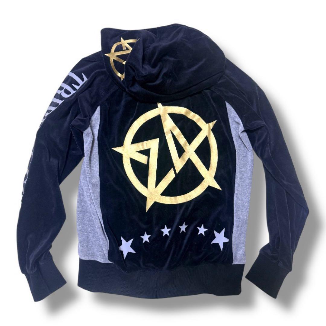 美品】24karats ベロア セットアップ L 黒×金 デカロゴ EXILE - メルカリ