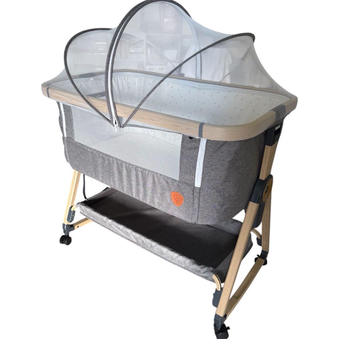 HZDMJ ベビーベッド 添い寝可能 蚊帳付き キャスター付き 楽天市場】＼SS期間限定☆1000円獲得！／ HZDMJ ベビーベッド