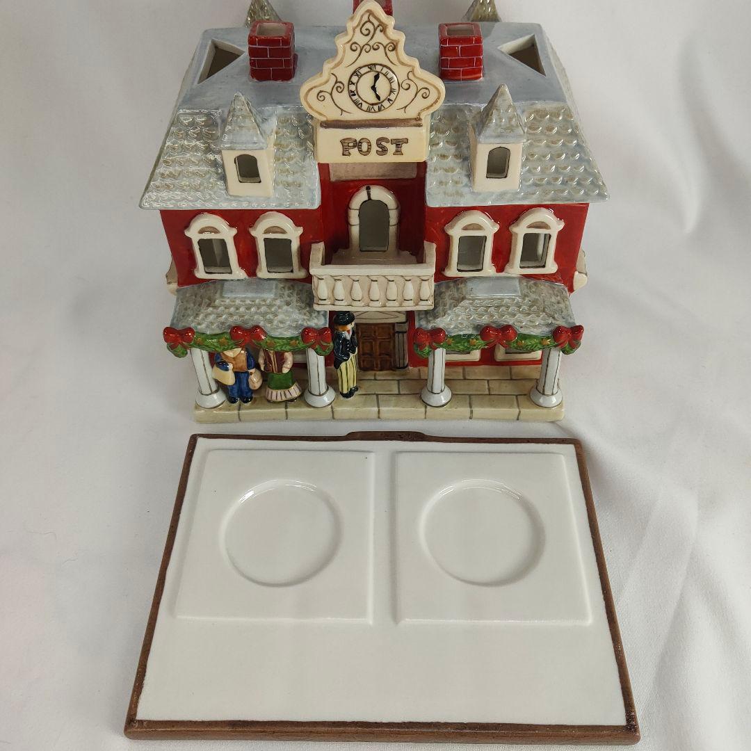 美品✨ビレロイアンドボッホ 陶器製クリスマスキャンドルハウス 郵便局