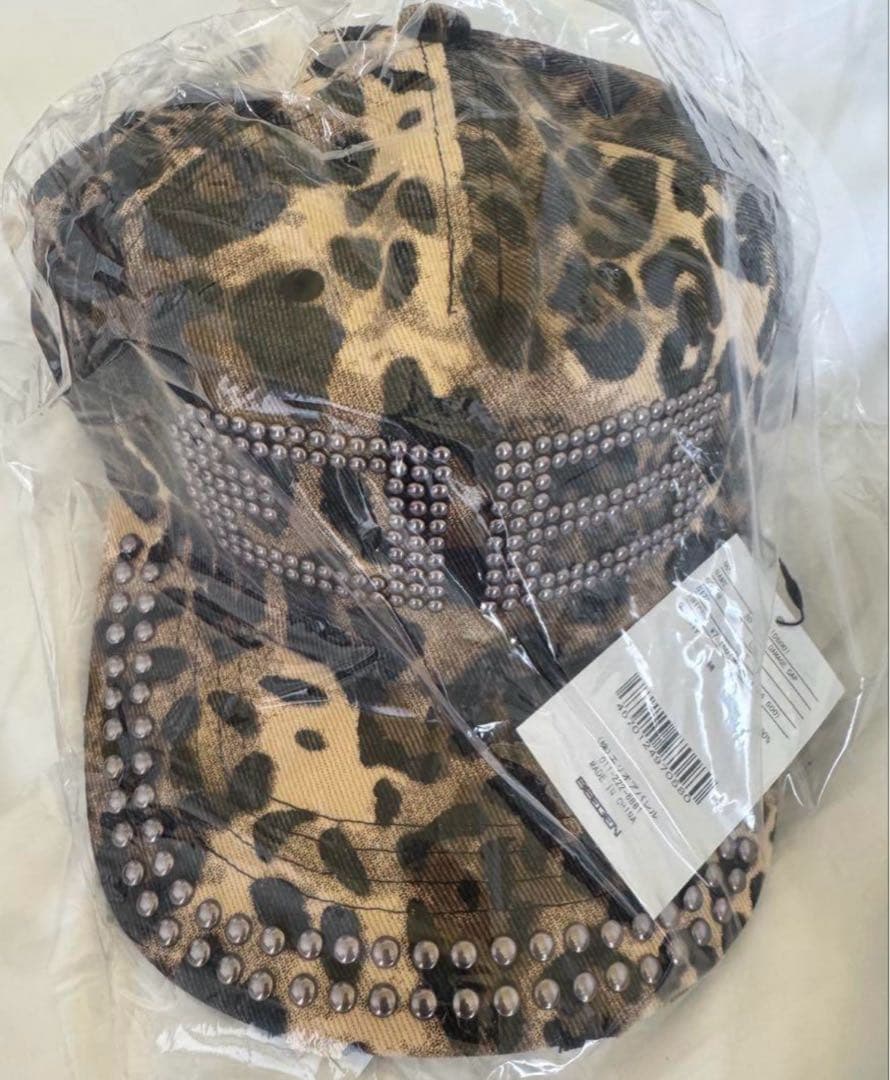 新作 beeden bd studs damage cap キャップ レオパード - メルカリ