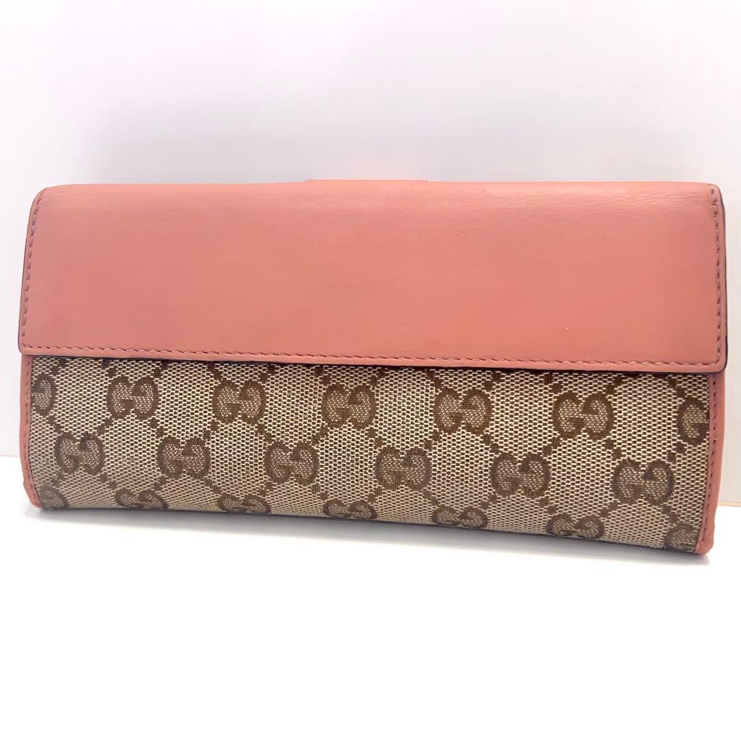 グッチ 長財布 GGキャンバス GG ジャガード ハート ゴールド金具