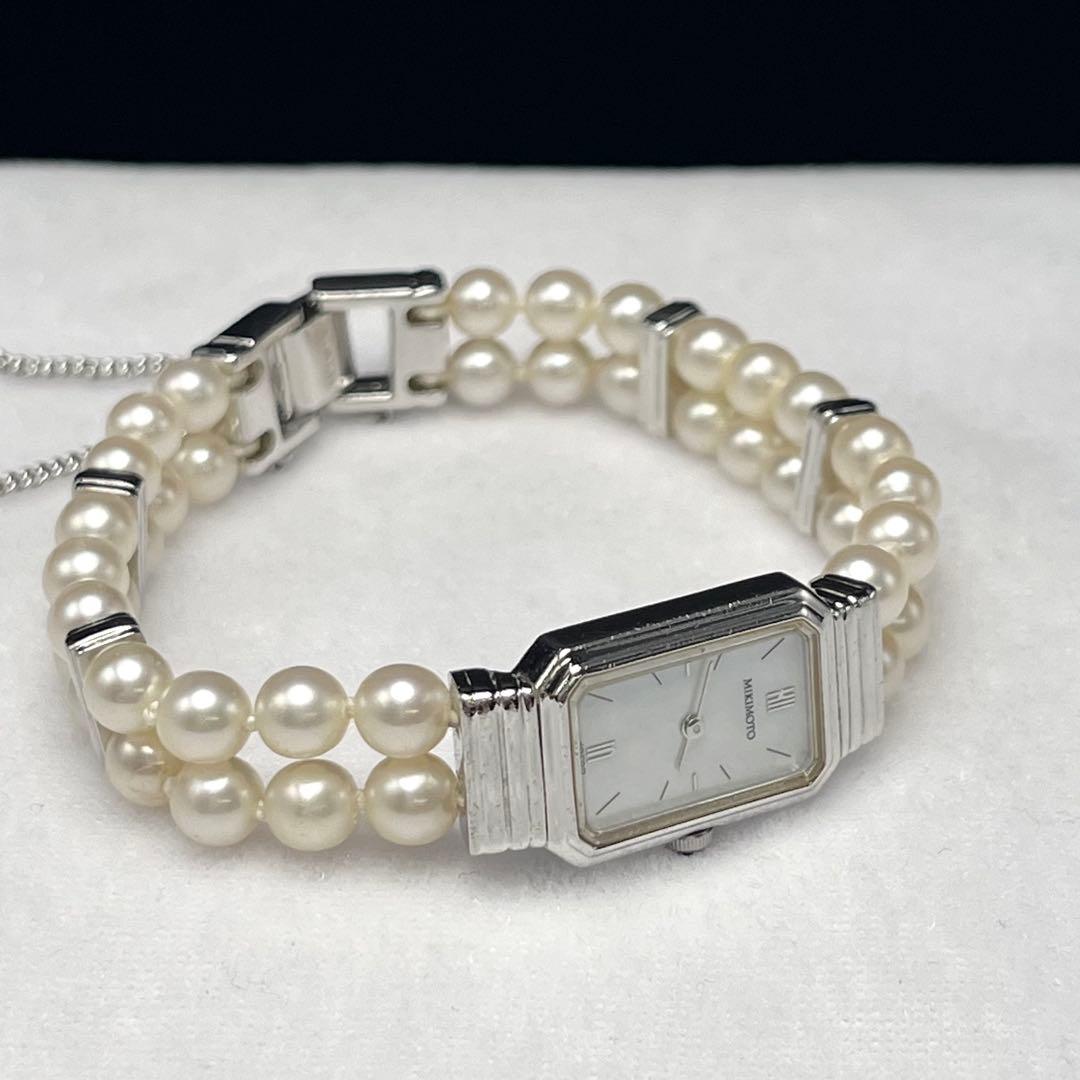 ミキモト 真珠 パール 腕時計 5.0mm STSTEEL BASEL