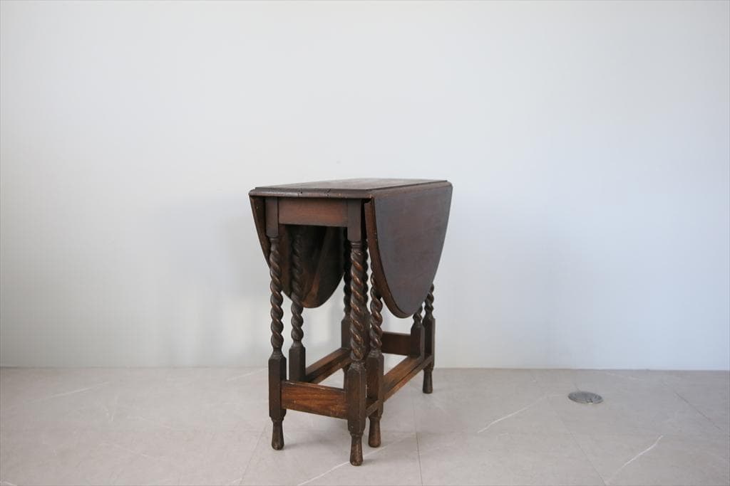 英国アンティーク木製ゲートレッグテーブル/ダイニング机バタフライ(89-136) 英国アンティーク木製ゲートレッグテーブル/ダイニング机バタフライ(92