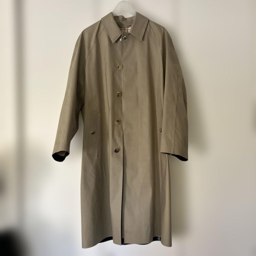 【良品】マッキントッシュ×エディフィス　メンズゴム引きコート　ラグランスリーブ HADSTON】ライトウェイトコットンラグランスリーブコート(コート