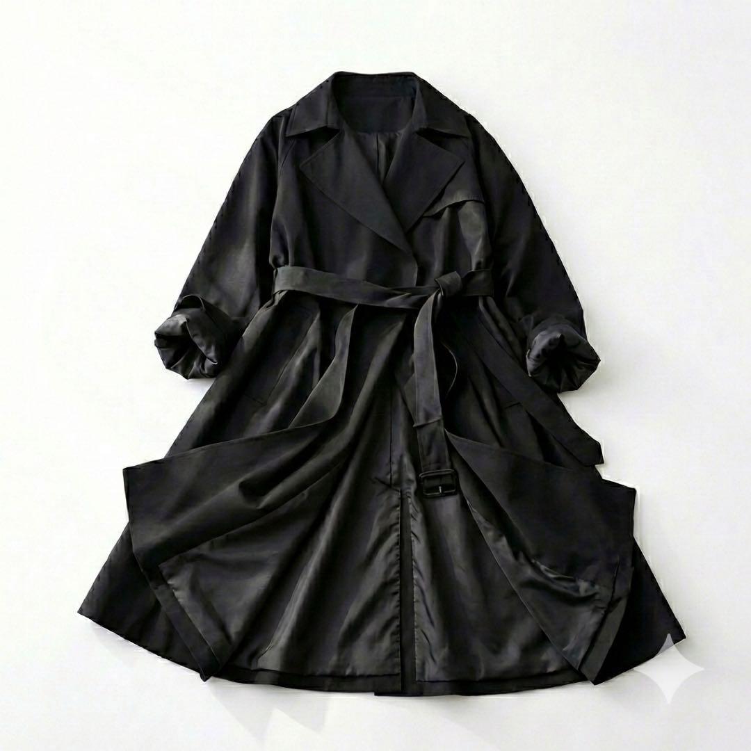 美品】Max&Co. マックスアンドコー トレンチコート 黒 2way - メルカリ