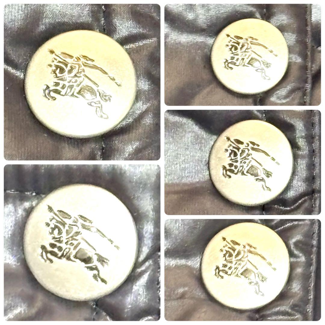 バーバリーブルーレーベル キルティング ダウンジャケット タヌキ