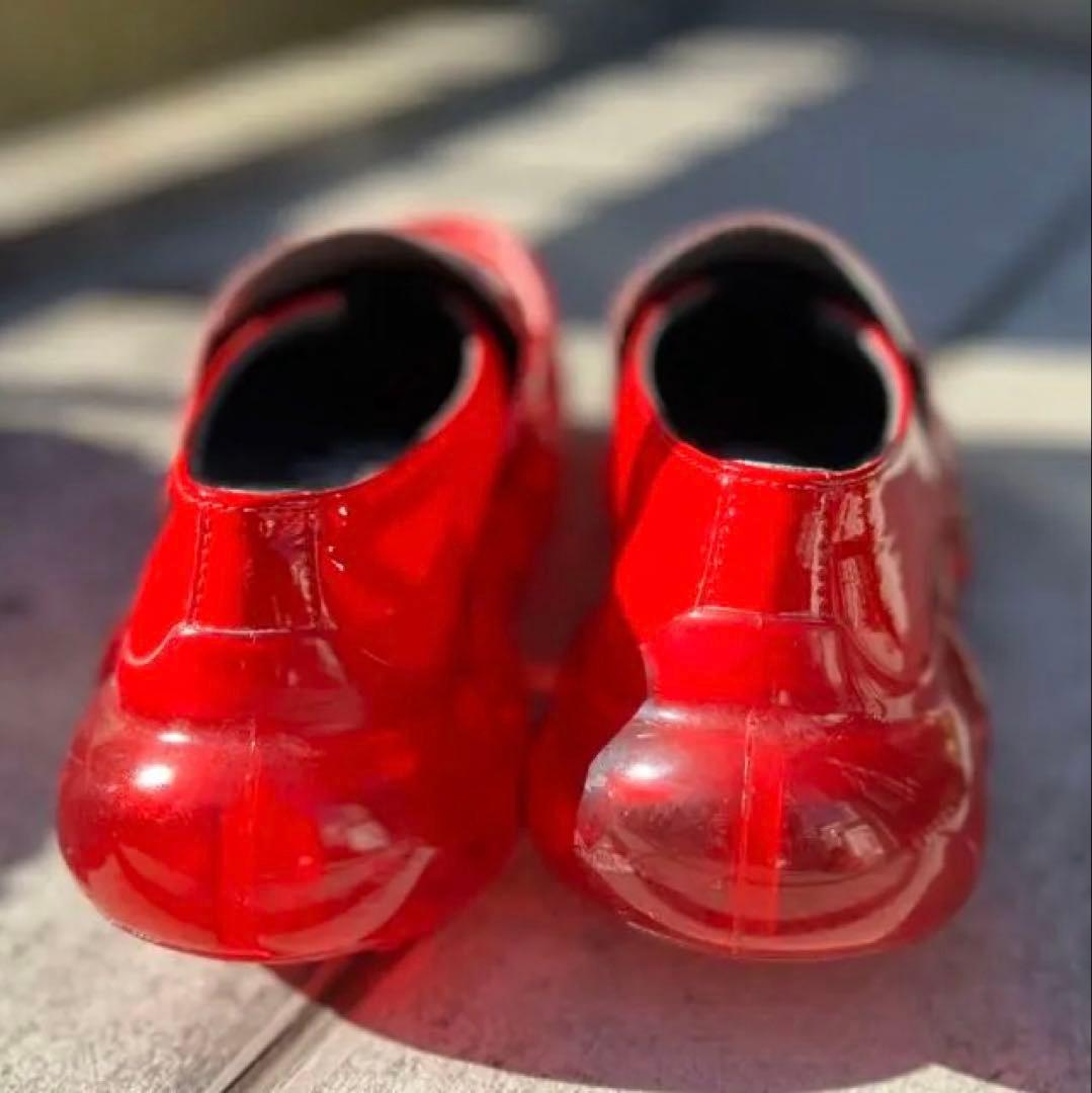 grounds 赤 ローファー - メルカリ